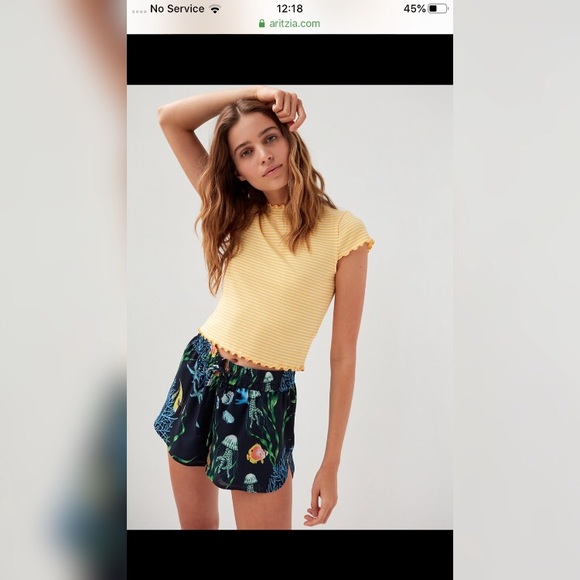 Sunday best crowne top RED AND WHITE STRIPE - Picture 3 of 7